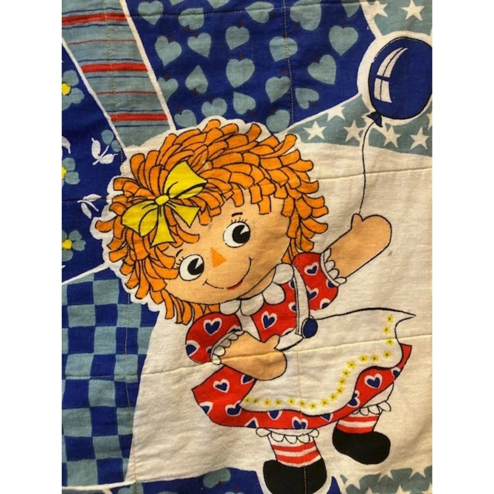 Vintage Raggedy Ann and Andy Quilt/Mat/ Wall Hanging 33
